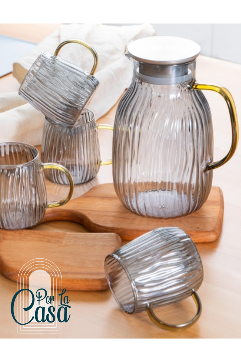 5 Parça Cam Sürahi Seti