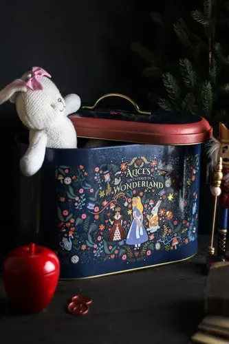 Alice Oval Metal Ekmek Kutusu