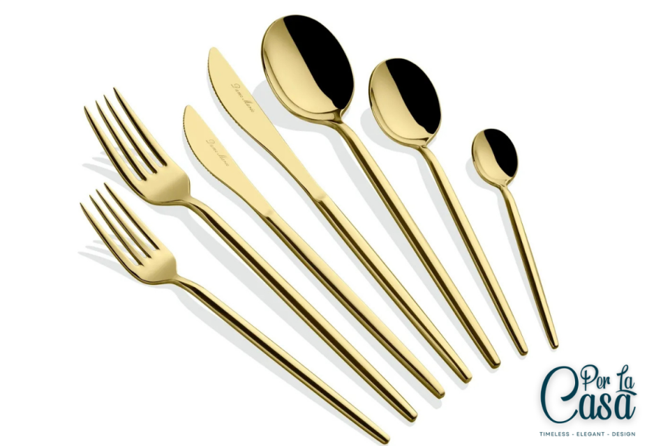 Amoria Titanyum Gold 42 Parça Çatal Kaşık Bıçak Takımı