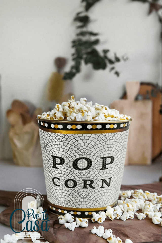 Harmony Popcorn Desenli Patlamış Mısır Kovası