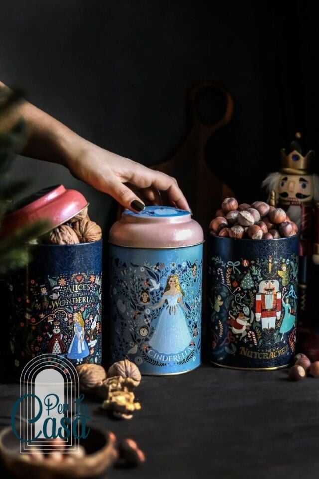 Fairyland Desenli Metal Saklama Kabı 3 lü Set