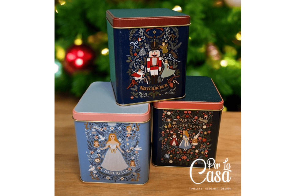 Fairyland Kare Metal Saklama Kabı 3'lü Set 120X120