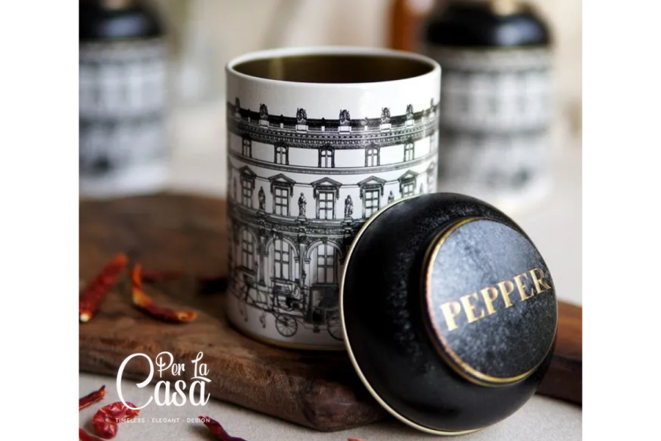 Road Temalı Salt ve Pepper Kavanozu(Tuz ve Karabiberlik)
