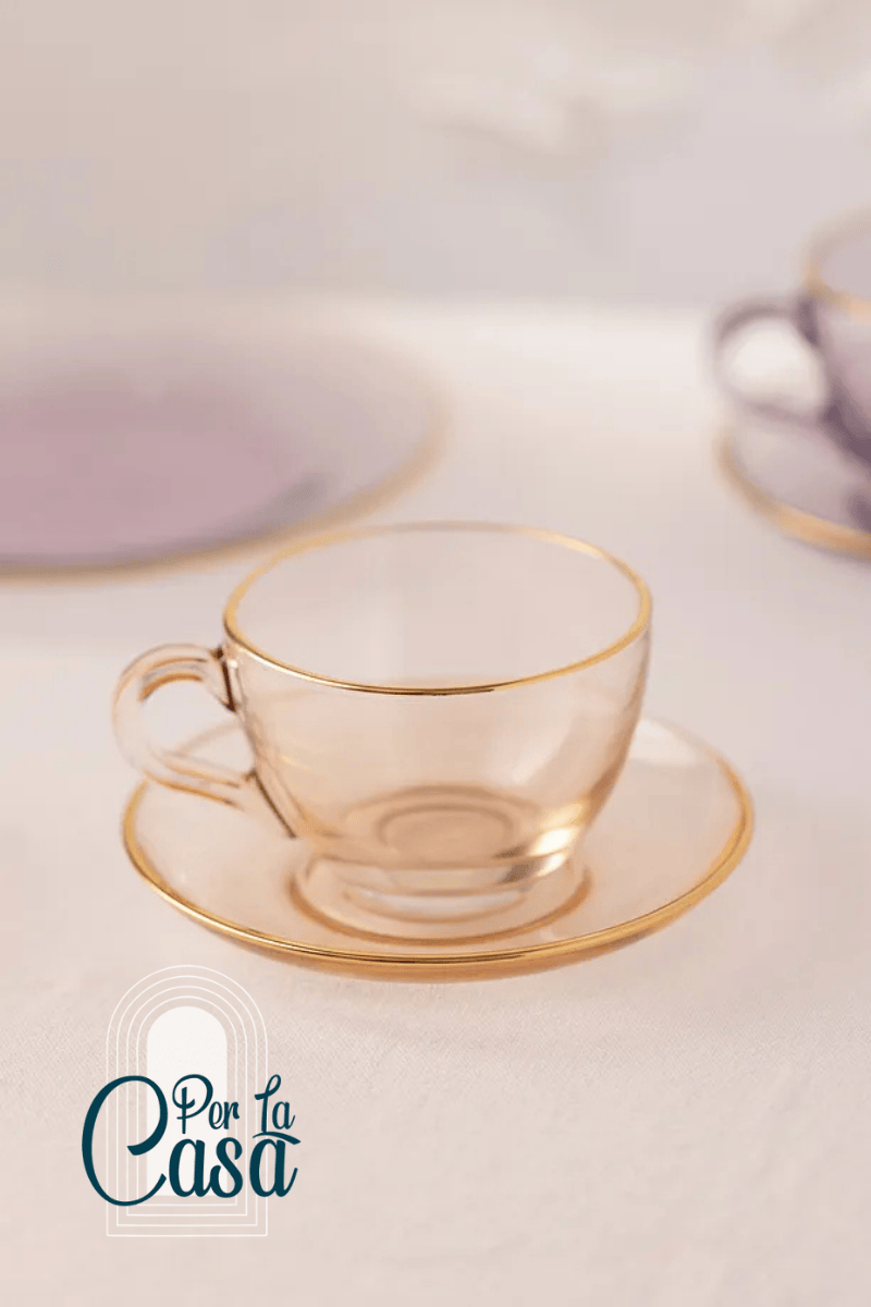 Five O'clock 2'li Çay Fincanı Seti Somon 240 cc