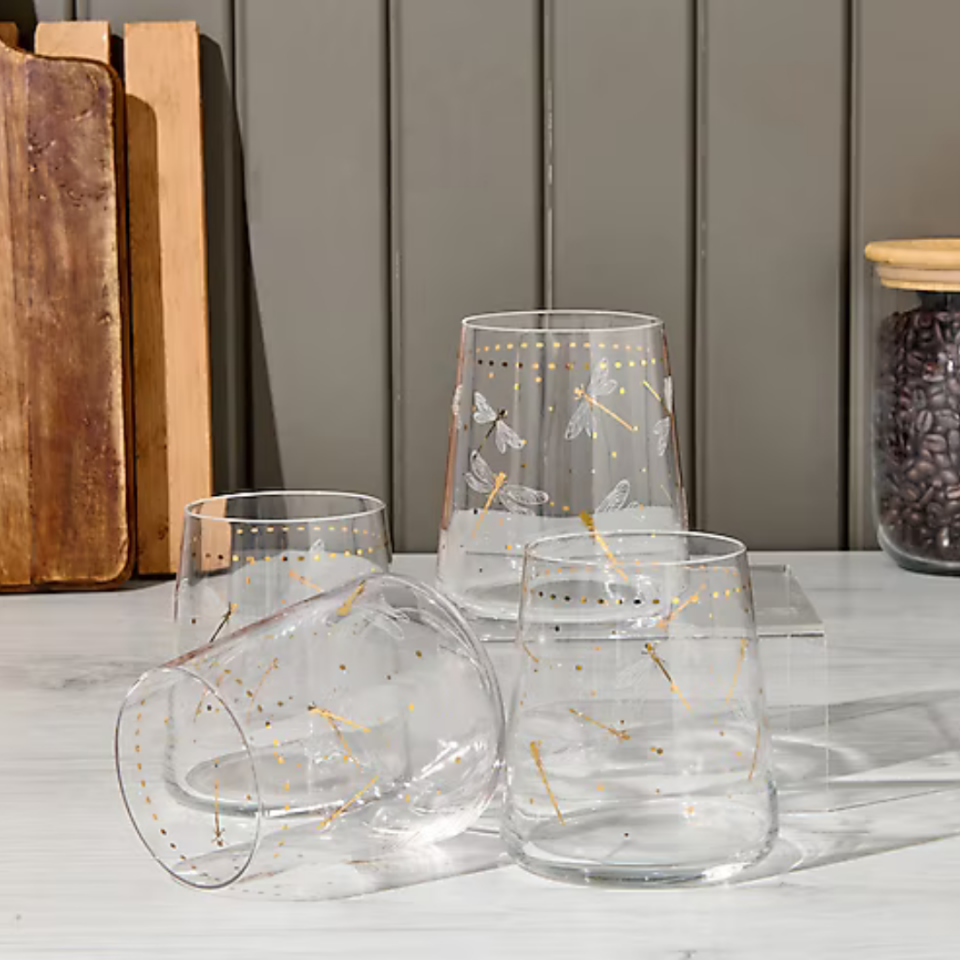 Dragonfly 4'lü Su Bardağı