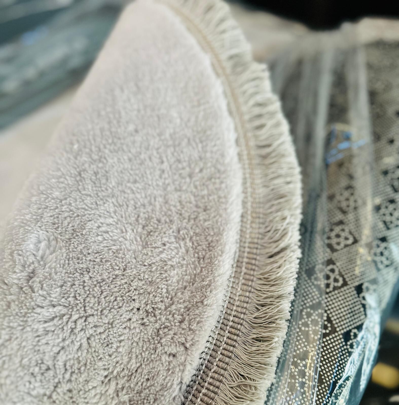 Simirna Oval Gri 2'li Banyo Halısı