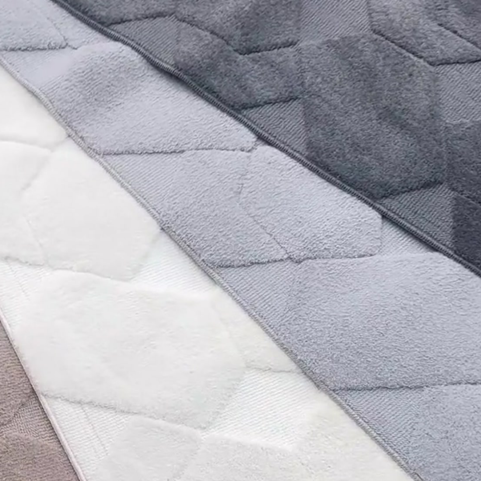 Lara Beyaz 2\'li Dokuma Banyo HalısI