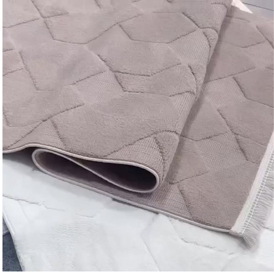 Lara Vizon Renk 2\'li Dokuma Banyo Halısı