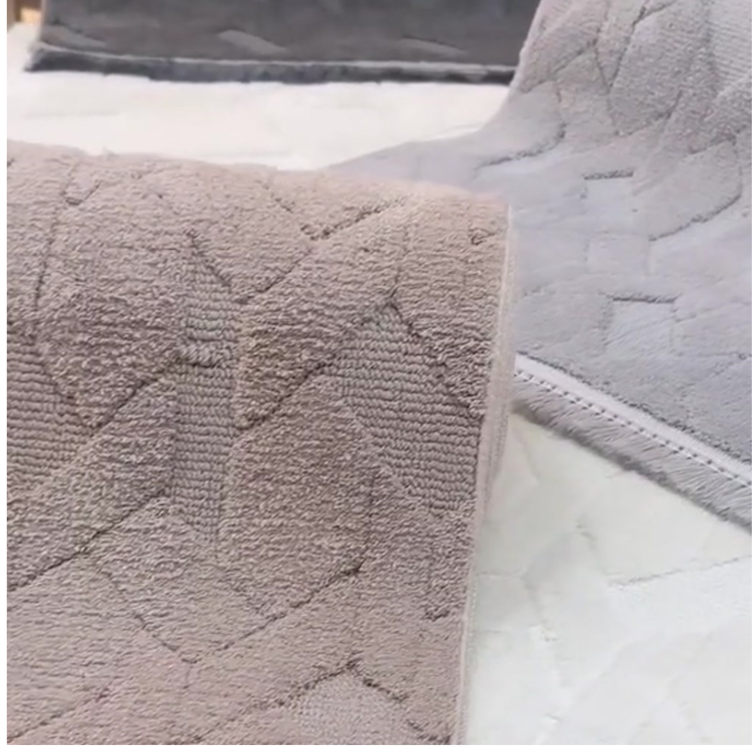 Lara Vizon Renk 2\'li Dokuma Banyo Halısı