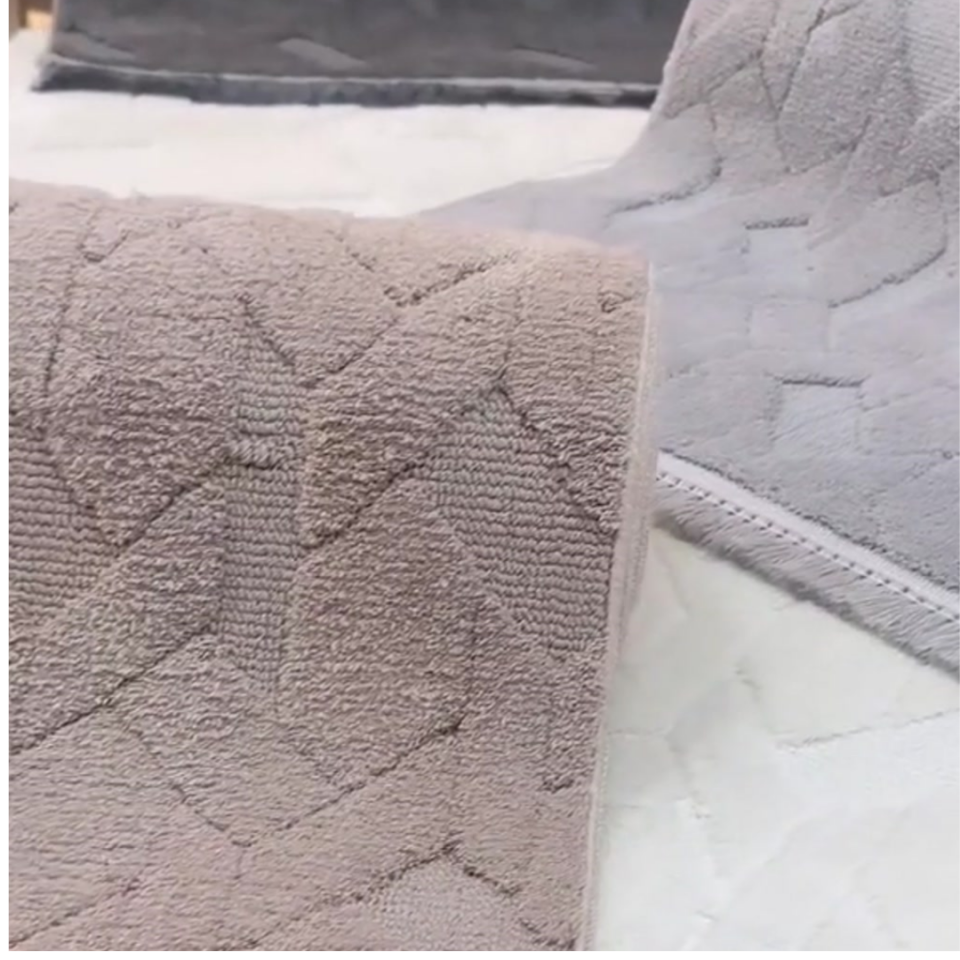 Lara Vizon Renk 2\'li Dokuma Banyo Halısı