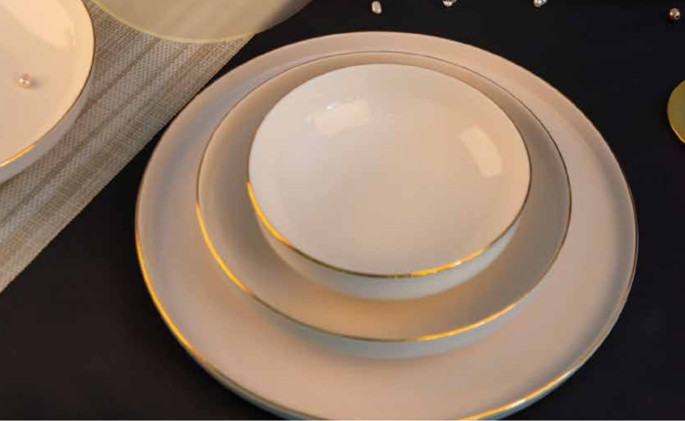 Luna Altın Yaldız 24 Parça Yemek Takımı