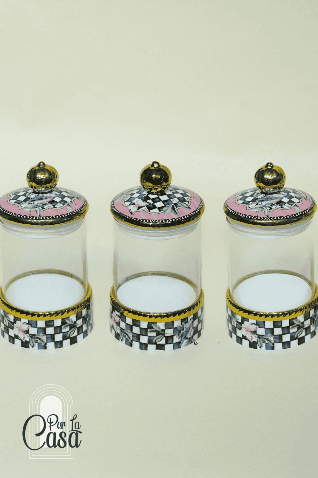 Colorido Cam Porselen Kavanoz Takımı