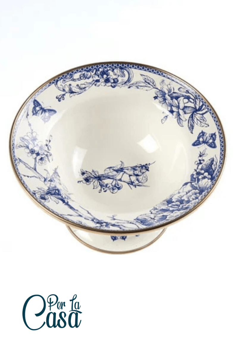 Vintage Blu 26 Cm Emaye Meyvelik