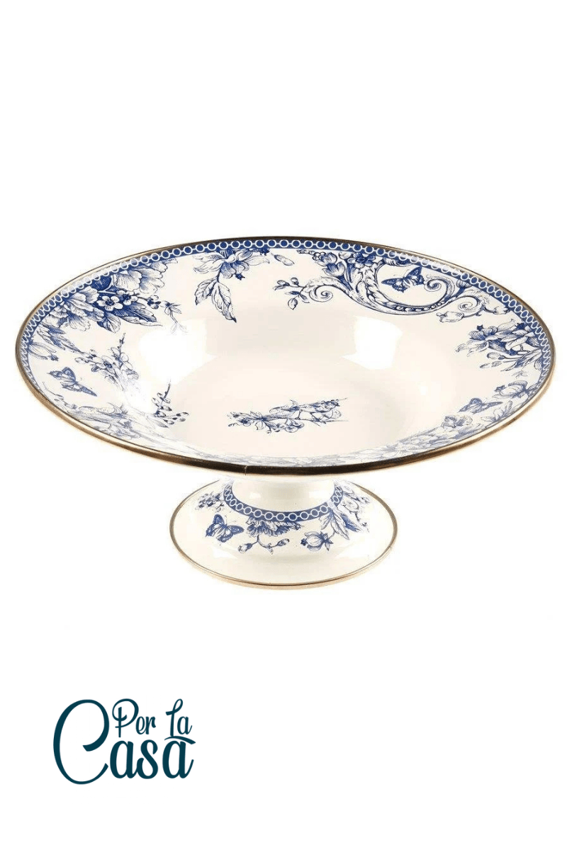 Vintage Blu 26 Cm Emaye Meyvelik