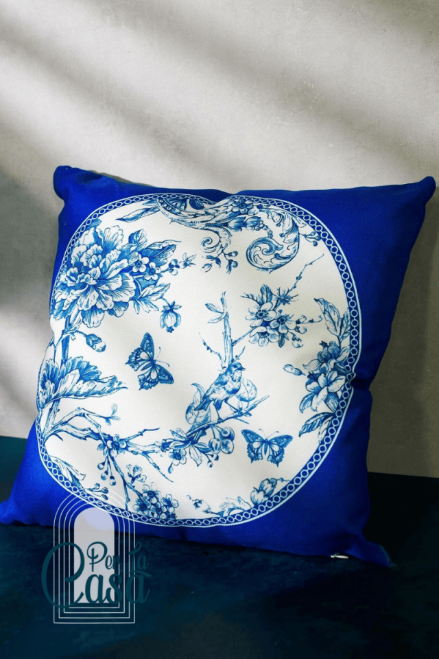 Vintage Blu Yastık