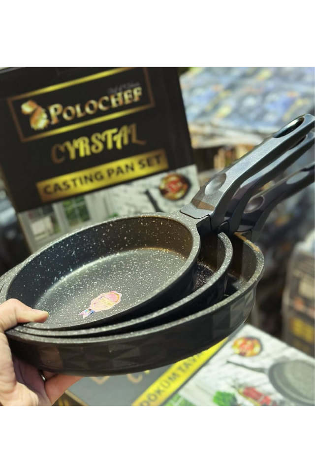 Crystal Granit Döküm Tava Seti