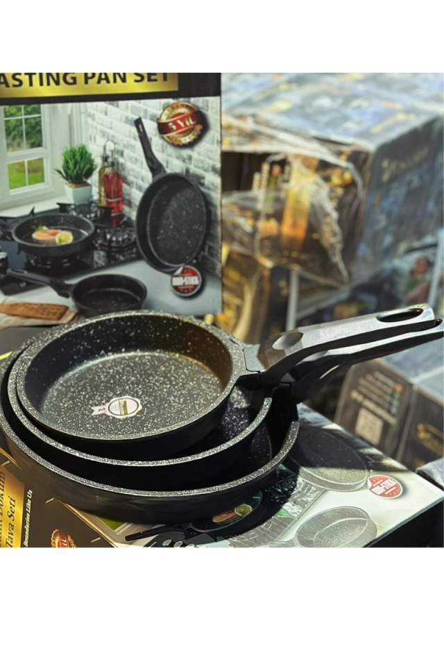 Crystal Granit Döküm Tava Seti