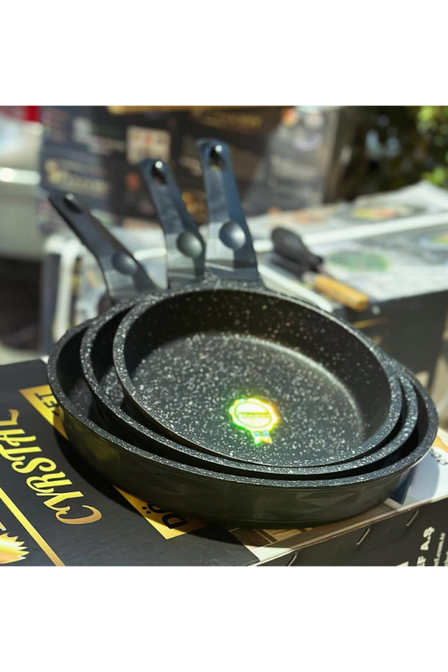 Crystal Granit Döküm Tava Seti