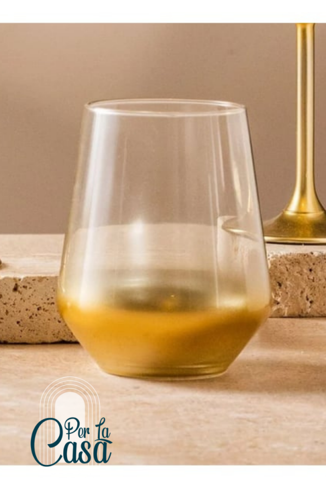 Glow 4'lü Su Bardağı Seti Altın 425 cc