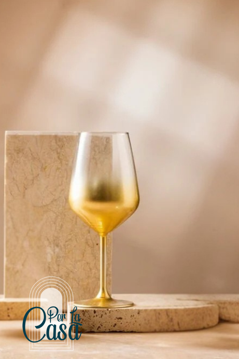 Glow 4'lü Su Kadeh Seti Altın 490 cc