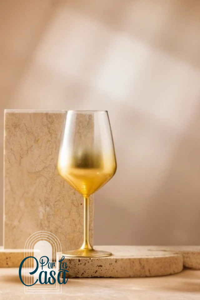 Glow 4'lü Su Kadeh Seti Altın 490 cc