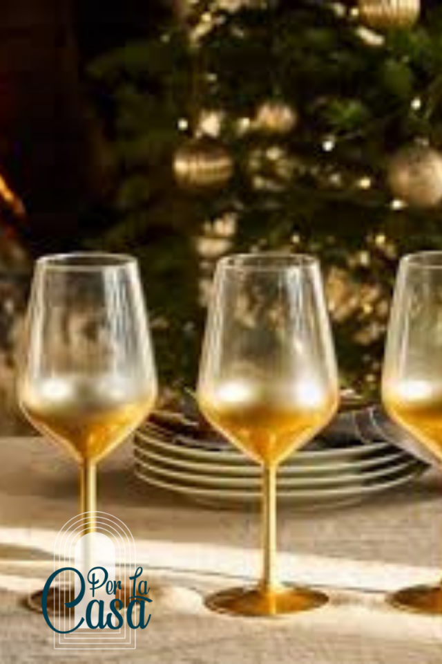 Glow 4'lü Su Kadeh Seti Altın 490 cc