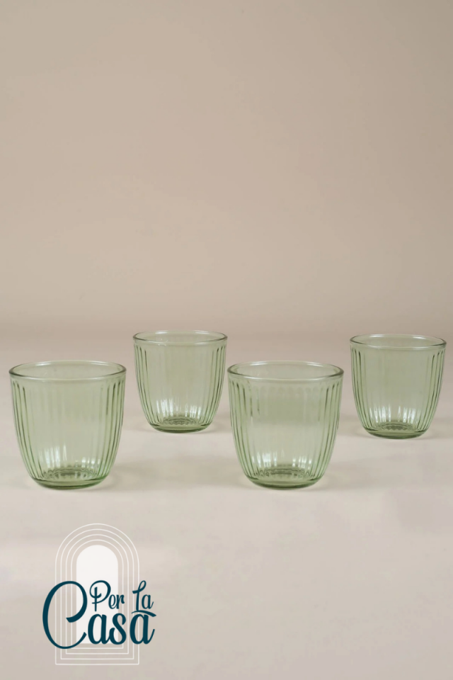 Splendid 4'lü Su Bardağı Seti Yeşil 290 cc