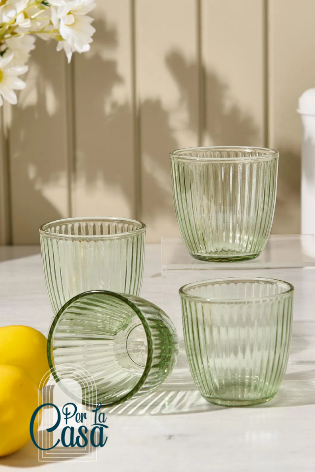 Splendid 4'lü Su Bardağı Seti Yeşil 290 cc