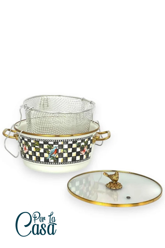 Colorido Emaye Kızartma Tencersi