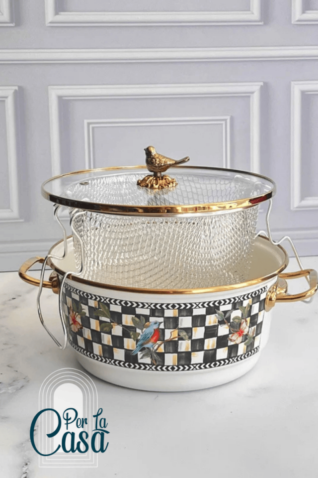 Colorido Emaye Kızartma Tencersi