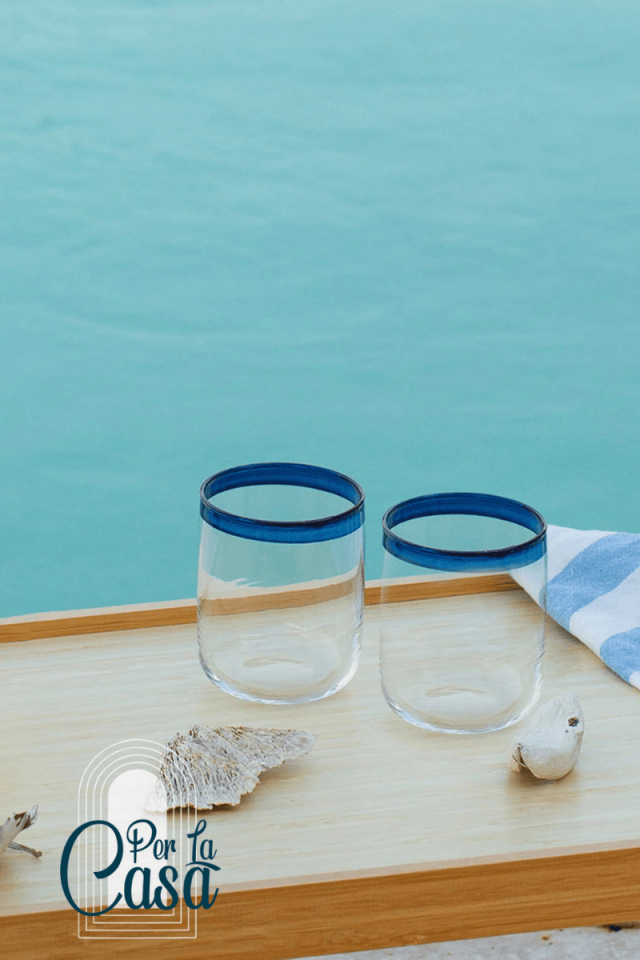 Lacivert Linea 4’lü Su Bardağı Seti – 280 cc