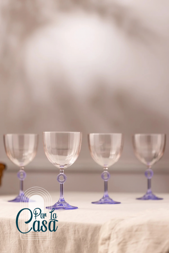 Elite 4'lü Su Kadehi Seti Mor 270 cc