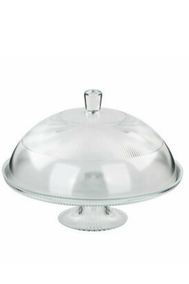 Sensu Cam Ayaklı Kek Fanus