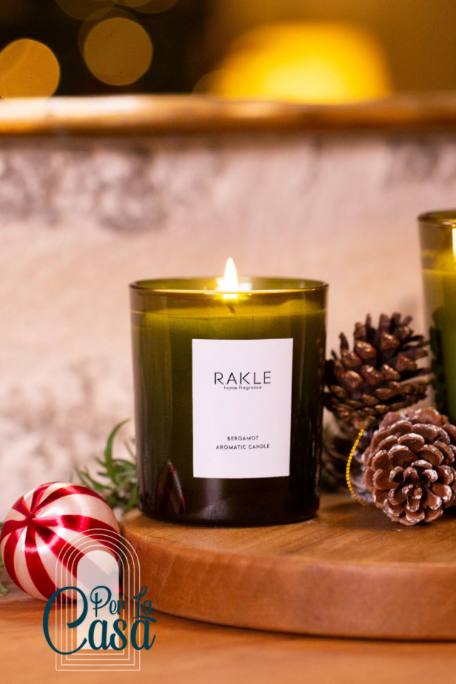 Basic Bergamot Kokulu Mum Yeşil 350 gr