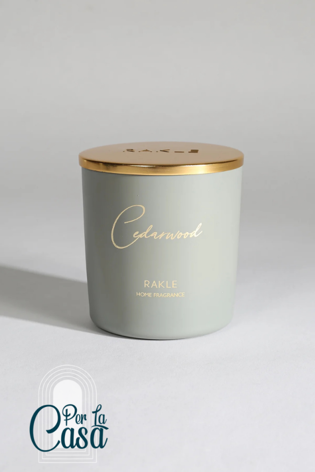 Elegant Cedarwood Kokulu Mum Gri 200gr