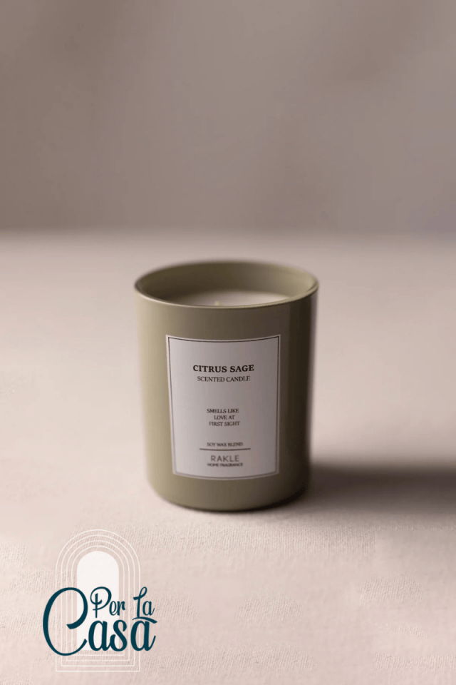 Le Jardin Citrus Sage Kokulu Mum Yeşil 120 gr