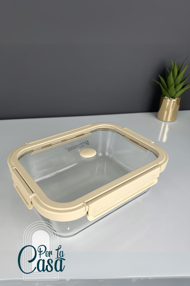 Arow 1040 ML Kilitli Cam Saklama Kabı Krem