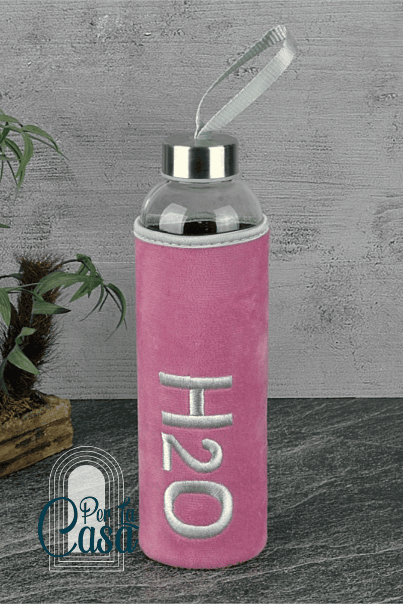 H2o Peluş Kılıflı Cam Matara