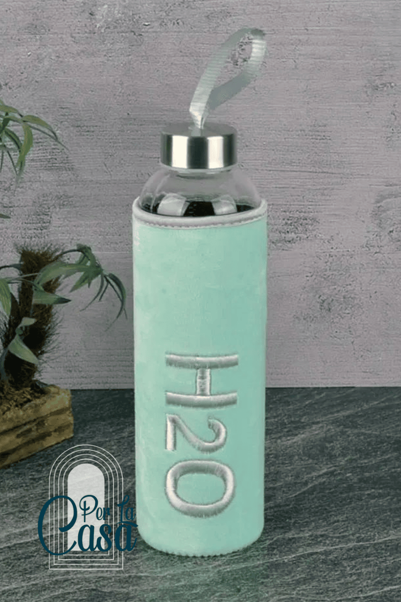 H2o Peluş Kılıflı Cam Matara