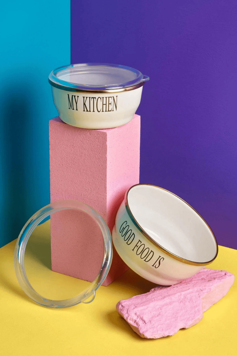 Mood Serisi 2'li Emaye Saklama Kabı 14-16 Cm