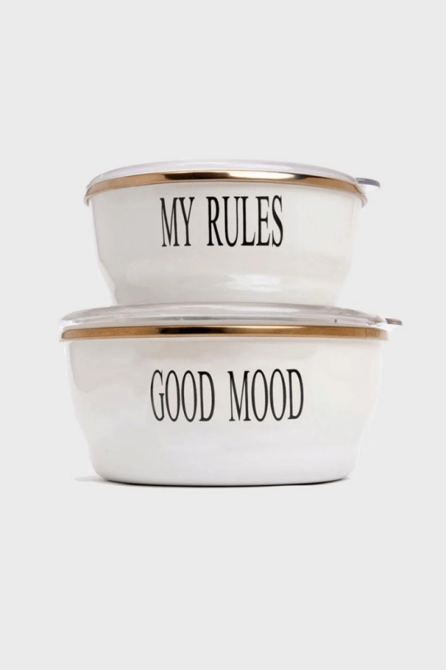 Mood Serisi 2'li Emaye Saklama Kabı 14-16 Cm