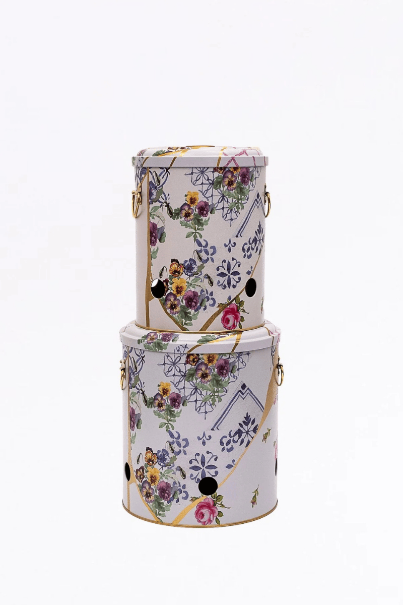 Japon Sanatı Temalı Soğan ve Patates Kovası 2'li