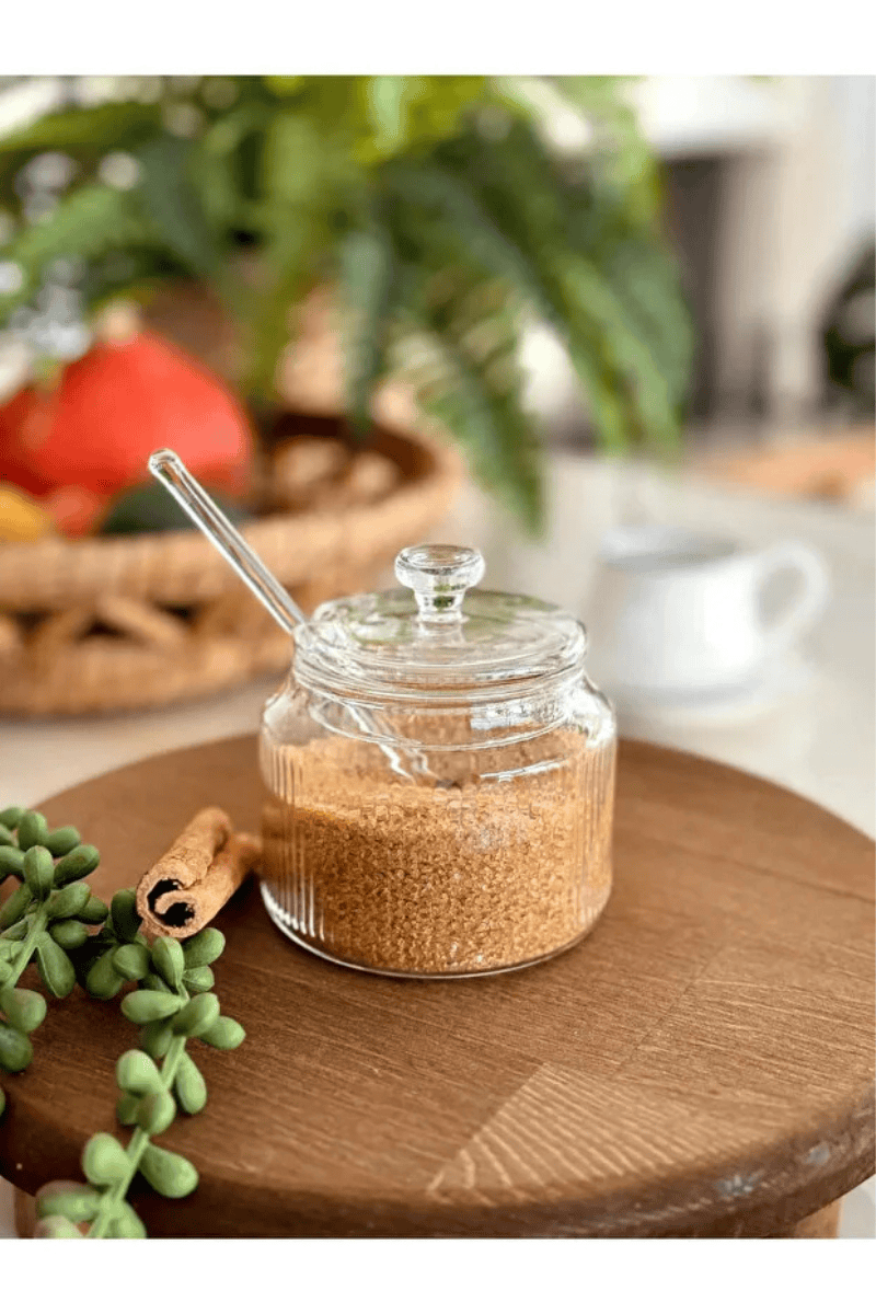 Cam Kaşıklı Şekerlik / Reçellik