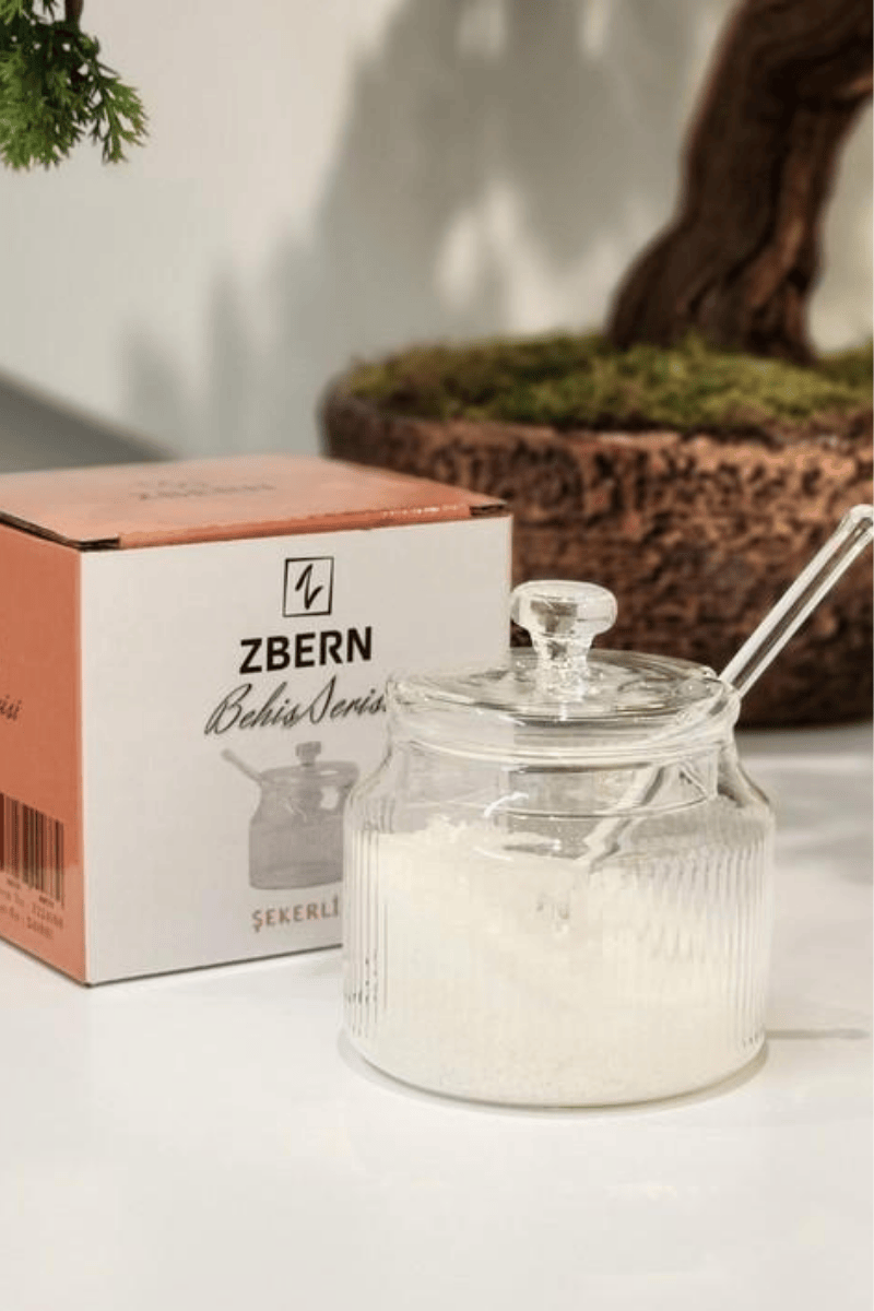 Cam Kaşıklı Şekerlik / Reçellik