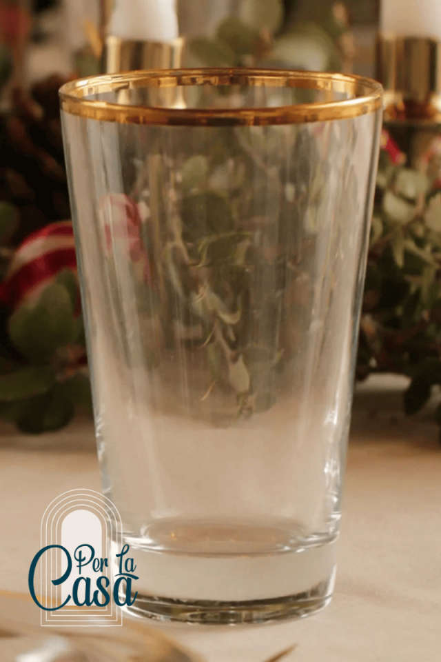 Pure Altın Yaldızlı 4'lü Meşrubat Bardağı Seti