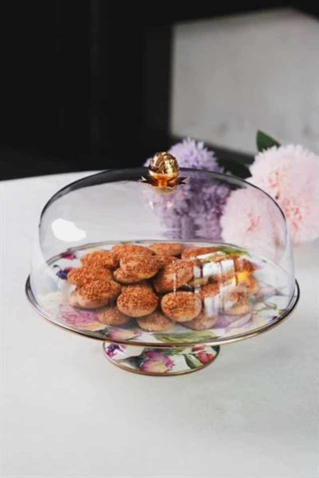 Rose Ayaklı Kek Fanusu