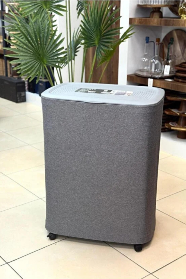 Tekerlekli Katlanır Kumaş Kirli Sepeti - 50 Litre