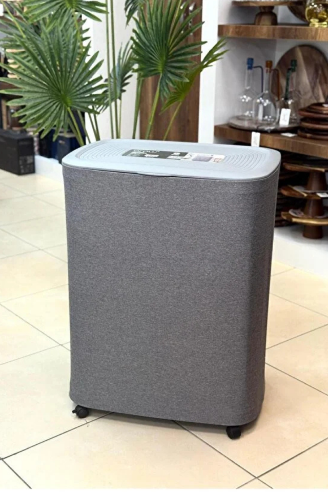 Tekerlekli Katlanır Kumaş Kirli Sepeti - 50 Litre