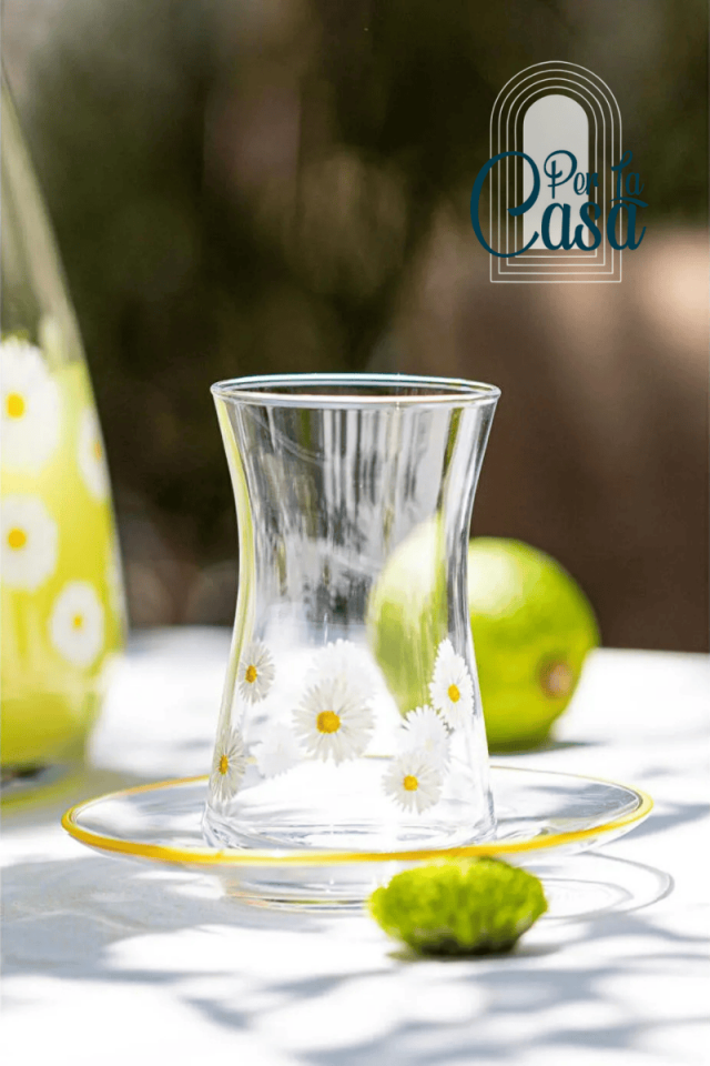 Papatya Çay Bardağı