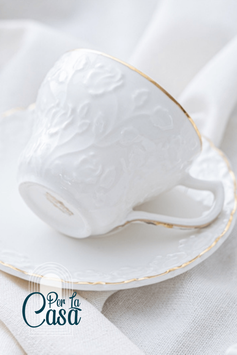 Elsa 6 Kişilik Porselen Kahve Fincanı Takımı